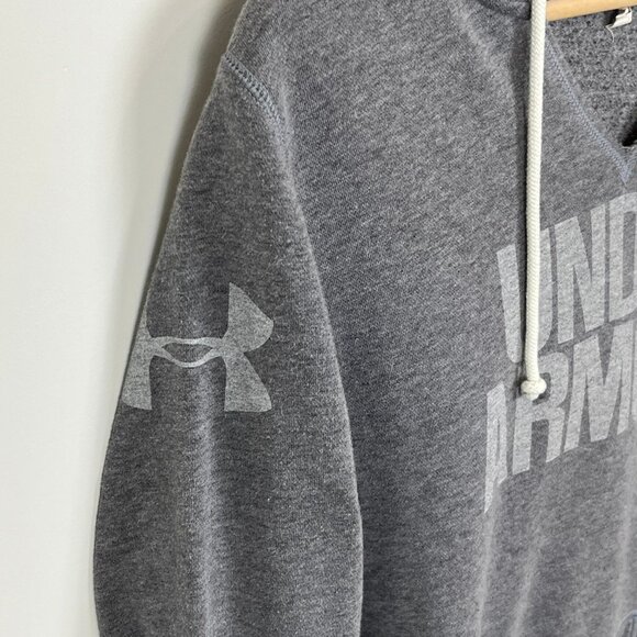 Under Armour Gray Pullover Hoodie Casual Loose Outdoors Women's - Size M - Picture 3 of 8